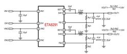 ETA8291D3K-DFN3x3-10 ˫18V, 2AЧͬѹƵ