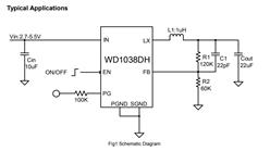 ͬѹDC/DCѹ-WD1038DH-װDFN2x2-8L