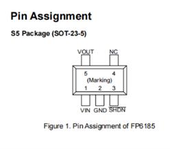 PSRR LDO-FP6185-28S5-SOT23-5