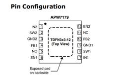 ˫1.5MHz, 1Aͬѹת-APW7179-TDFN3x3-12