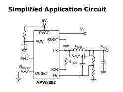 ̨ï-APW8802-ѹ8A PWM DC/DC任