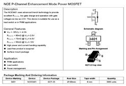 NCE½ NCE3401 MOSFETܷ뵼