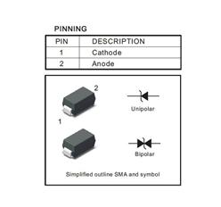 ΢400W SMAJ24CA 氲װ˲̬ѹ